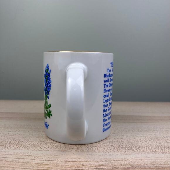 Vintage Texas Bluebonnets Mug State Flower Blue Bonnet Floral Home Decor Gift TX - Picture 6 of 7